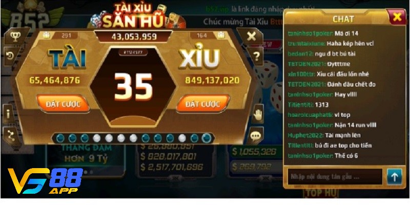 Soi cầu Tài Xỉu VN88 theo cầu 1 - 2 - 3
